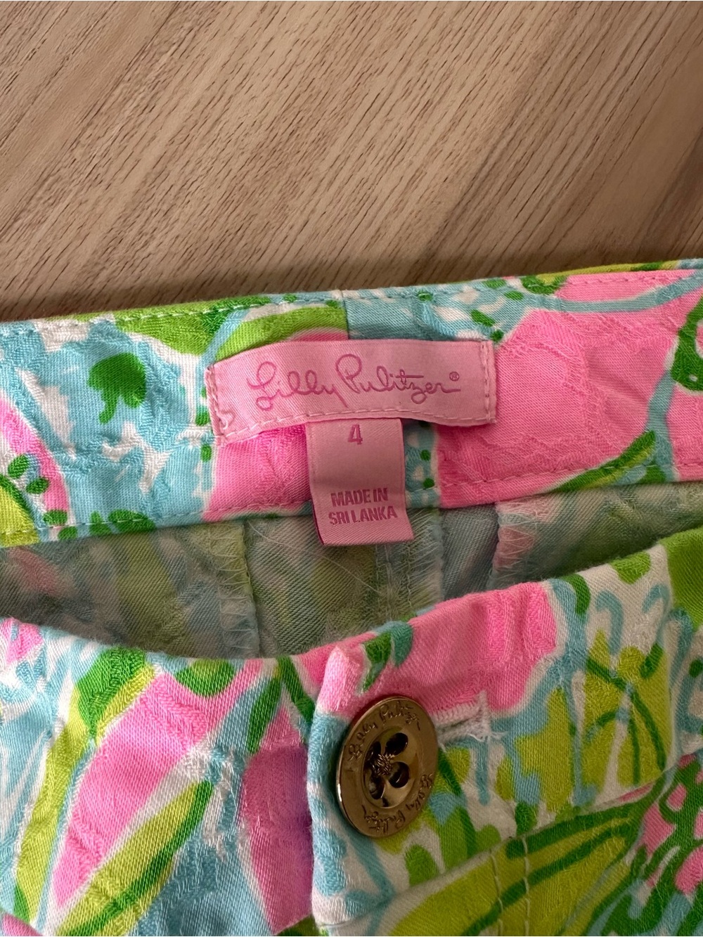 Lilly Pulitzer Kelly Skinny Ankle Pant Pants Size 4 Coconut Jungle Print Floral - Picture 6 of 9